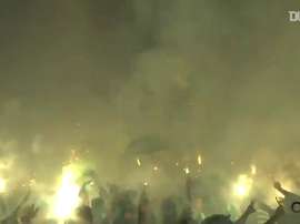 La passion des fans de Coritiba. DUGOUT