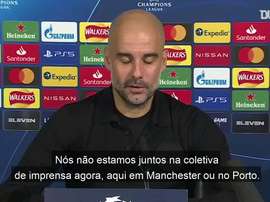 Pep Guardiola falou sobre esse ano atípico em função da pandemia. DUGOUT