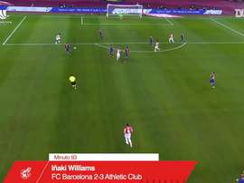 Inaki Williams' extra time stunner gave Athletic Bilbao the Spanish Super Cup. DUGOUT