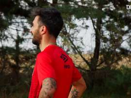 Ignacio Scocco treina em sua cidade natal na Argentina. DUGOUT
