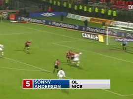 TOP 5 buts Sonny Anderson à Lyon. DUGOUT