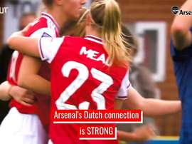 Arsenal women have quite the Dutch connection. DUGOUT