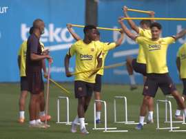 Barcelona returned to training. DUGOUT