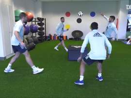 Spain are preparing. DUGOUT