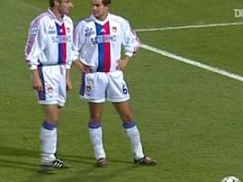 Le coup franc magnifique de Violeau contre Marseille. afp
