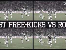 Juventus' best free-kicks against Roma. DUGOUT