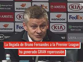 Solskjaer está encantado con las cifras de Bruno Fernandes. DUGOUT