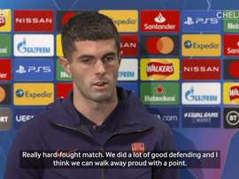 Christian Pulisic spoke after Chelsea's 0-0 draw with Sevilla. DUGOUT