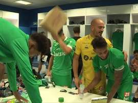 St Etienne went top of Ligue 1 after winning at Marseille. DUGOUT