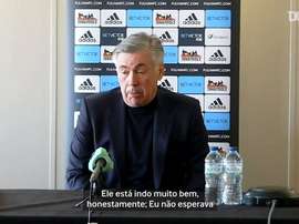 Carlo Ancelotti comentou sobre o grande momento de Dominic Calvert-Lewin. DUGOUT