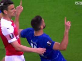 Il goal di Giroud in finale. Dugout