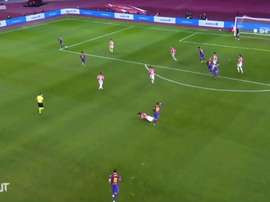 Messi’s red card in the Spanish Super Cup Final. DUGOUT