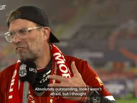 Jurgen Klopp spoke after lifting the Premier League trophy. DUGOUT