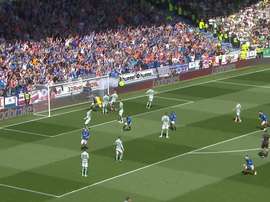 Tavernier scored a free-kick for Rangers. DUGOUT