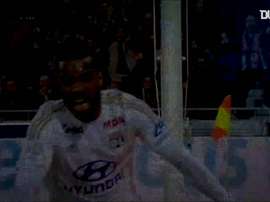Alexandre Lacazette scored seven times for Lyon v Nice. DUGOUT