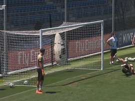 Madrid completed their last session before the match. DUGOUT