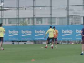 VIDEO: Leo Messi shows he's ready for LaLiga return. DUGOUT