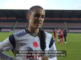 Alex Morgan jugó 20 minutos con su nuevo equipo. DUGOUT