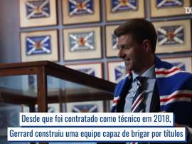 Gerrard assumiu o comando do Rangers em maio de 2018. DUGOUT