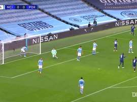 La victoire de Man City contre Porto. dugout
