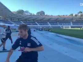Lyon treina em Portugal para duelo contra o Manchester City. DUGOUT
