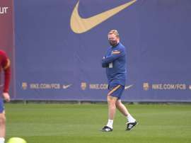 Barca prepared for the Madrid match. DUGOUT