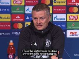 Solskjaer spoke after the match. DUGOUT