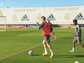 High-intensity training ahead of the Champions League. DUGOUT