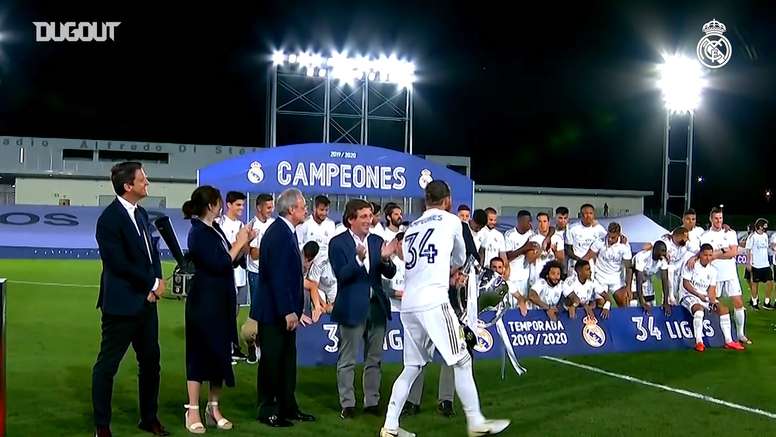 Video Real Madrid S La Liga Champions Celebrations Besoccer