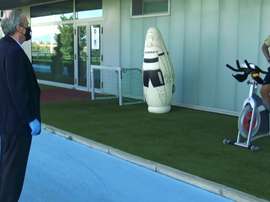 La visita di Florentino Perez al Real Madrid. Dugout