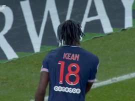 Moise Kean's goal vs Lorient. DUGOUT
