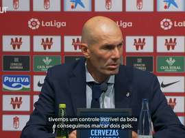 Zidane elogia postura do Real Madrid durante sufoco contra o Granada. DUGOUT