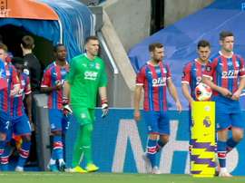 Jeffrey Schlupp got Palace a 1-1 draw with Tottenham on the last day of the season. DUGOUT