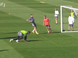 Real Madrid prepared for the league fixture with Huesca. DUGOUT