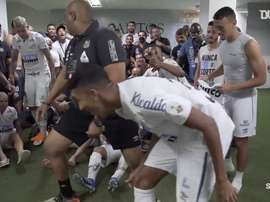 Santos booked a date with Palmeiras in the Copa Libertadores final. DUGOUT