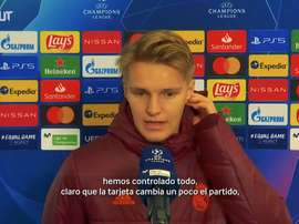 Odegaard hizo un gran partido ante el Inter. Dugout