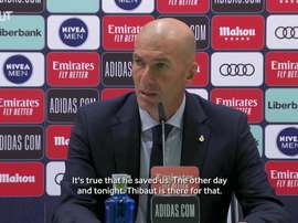 Zidane seemed happy. DUGOUT