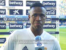 Vinicius spoke after the match. DUGOUT