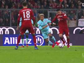 Le premier triplé de James Rodriguez avec le Bayern Munich. DUGOUT