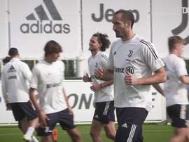 Juventus al lavoro. Dugout
