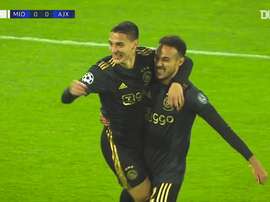 Les buts de l'Ajax en Ligue des Champions 2020-21 jusqu'à présent. dugout