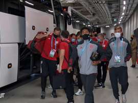 Behind the scenes of Bayern's arrival for the European Super Cup. DUGOUT
