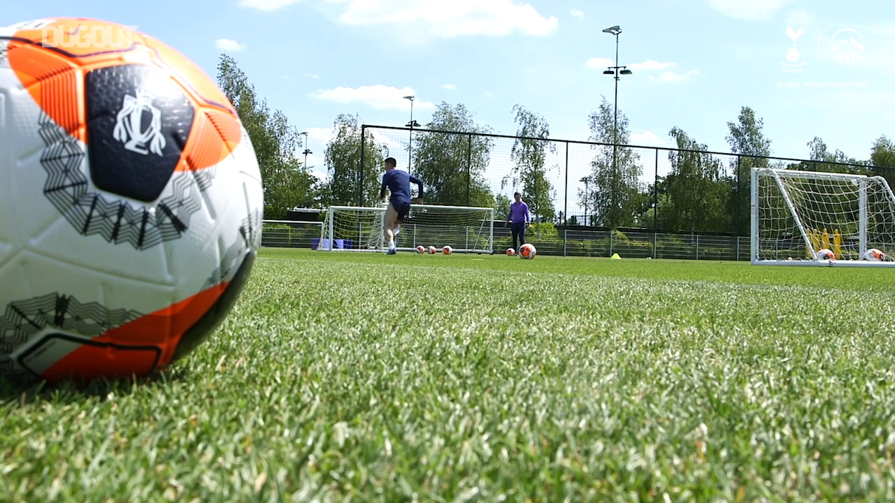 Video Heung Min Son Runs Individual Drills In Spurs Training Besoccer