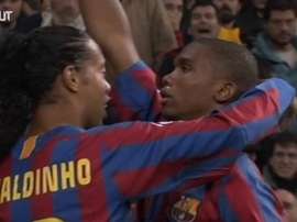 Samuel Eto'o's goals against Real Madrid. DUGOUT
