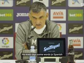 Mendilibar spoke about his new striker. DUGOUT