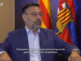FC Barcelona president Josep Maria Bartomeu talked to 'beIN Sports'. DUGOUT