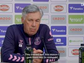 Ancelotti spoke after the match. DUGOUT