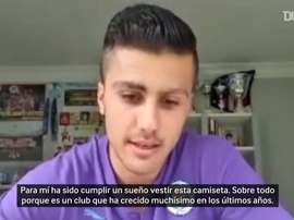 Un Rodrigo feliz en Mánchester. DUGOUT