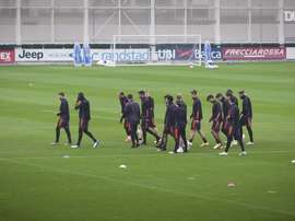 La rifinitura della Juve. Dugout