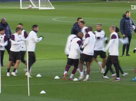 Paris Saint-Germain's last training before the clash against RB Leipzig. DUGOUT
